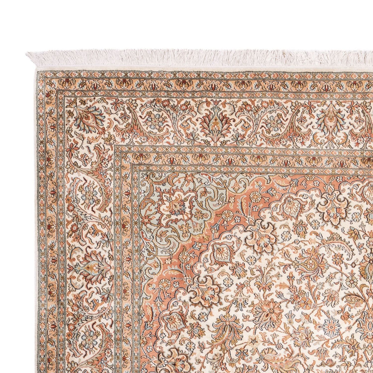 Sidenmatta - Kashmir Silk - 314 x 219 cm - beige