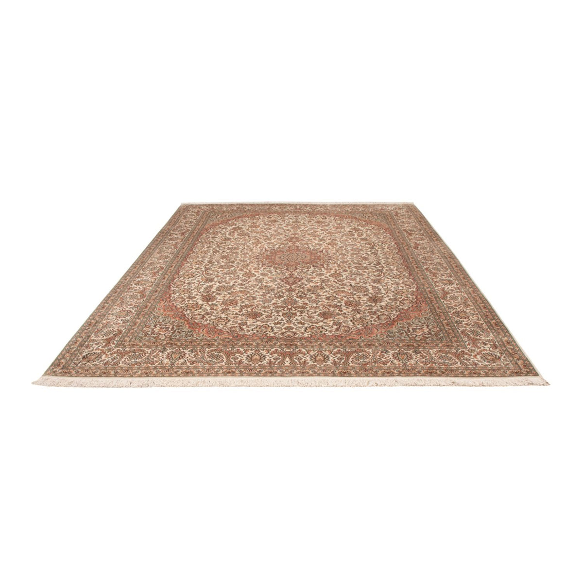 Sidenmatta - Kashmir Silk - 314 x 219 cm - beige