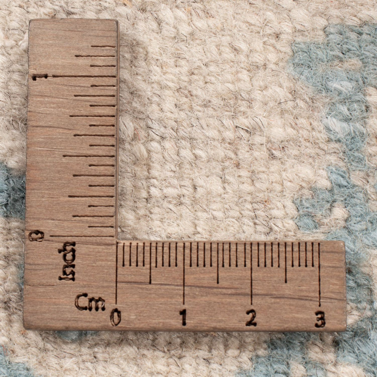 Designermatta - 289 x 241 cm - ljusblå