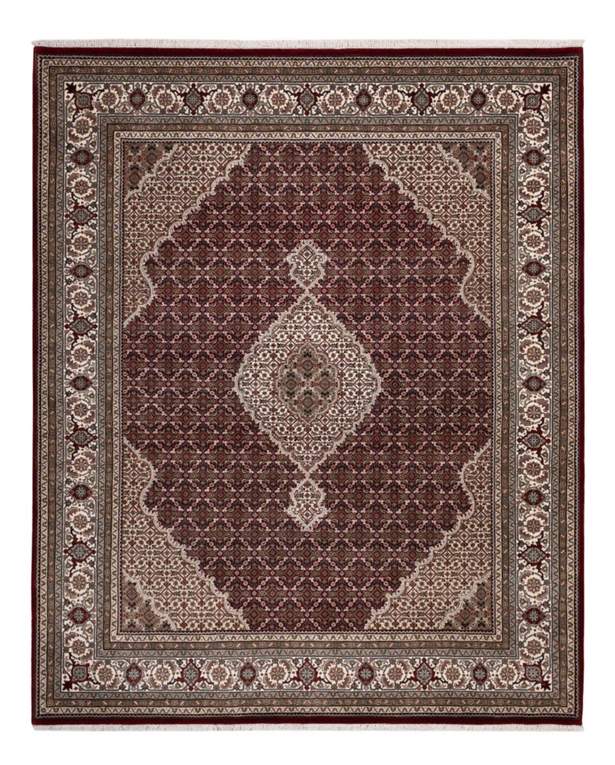 Orientaliska mattor - Tabriz - 256 x 205 cm - mörk beige