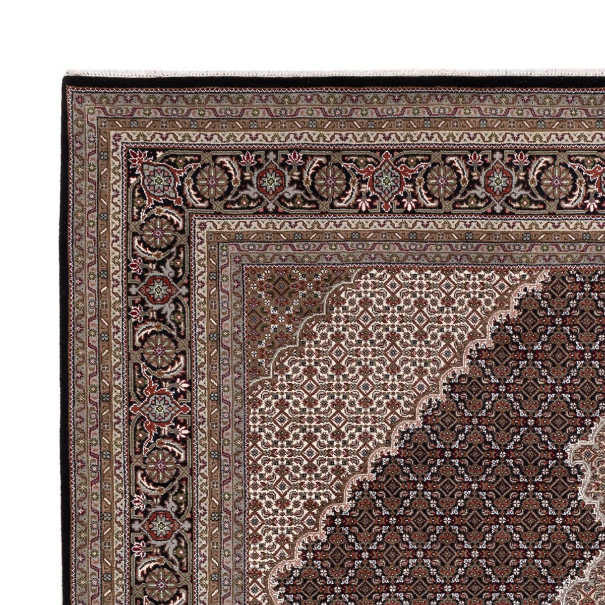 Orientaliska mattor - Tabriz - 305 x 250 cm - mörk beige