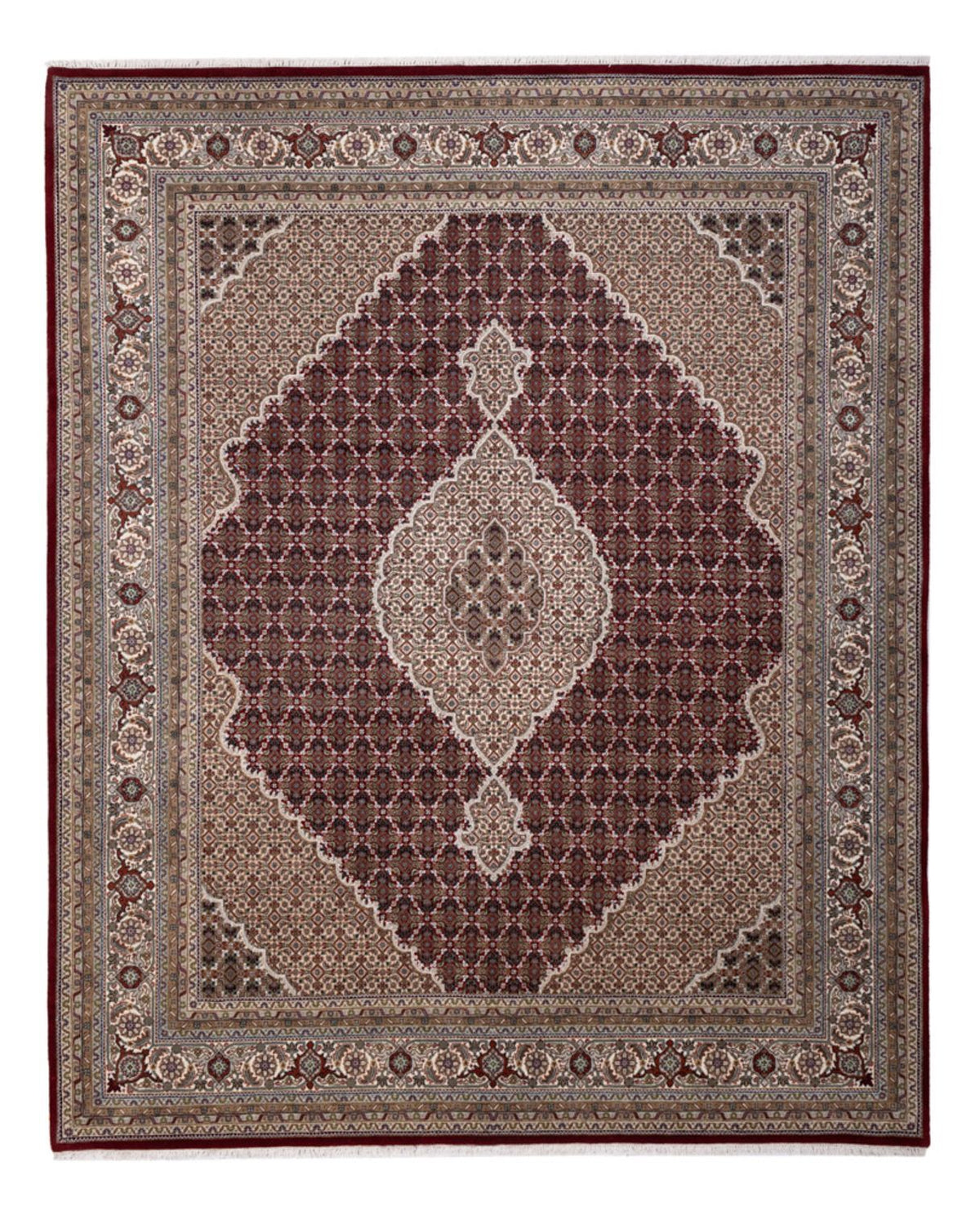 Orientaliska mattor - Tabriz - 306 x 248 cm - mörk beige