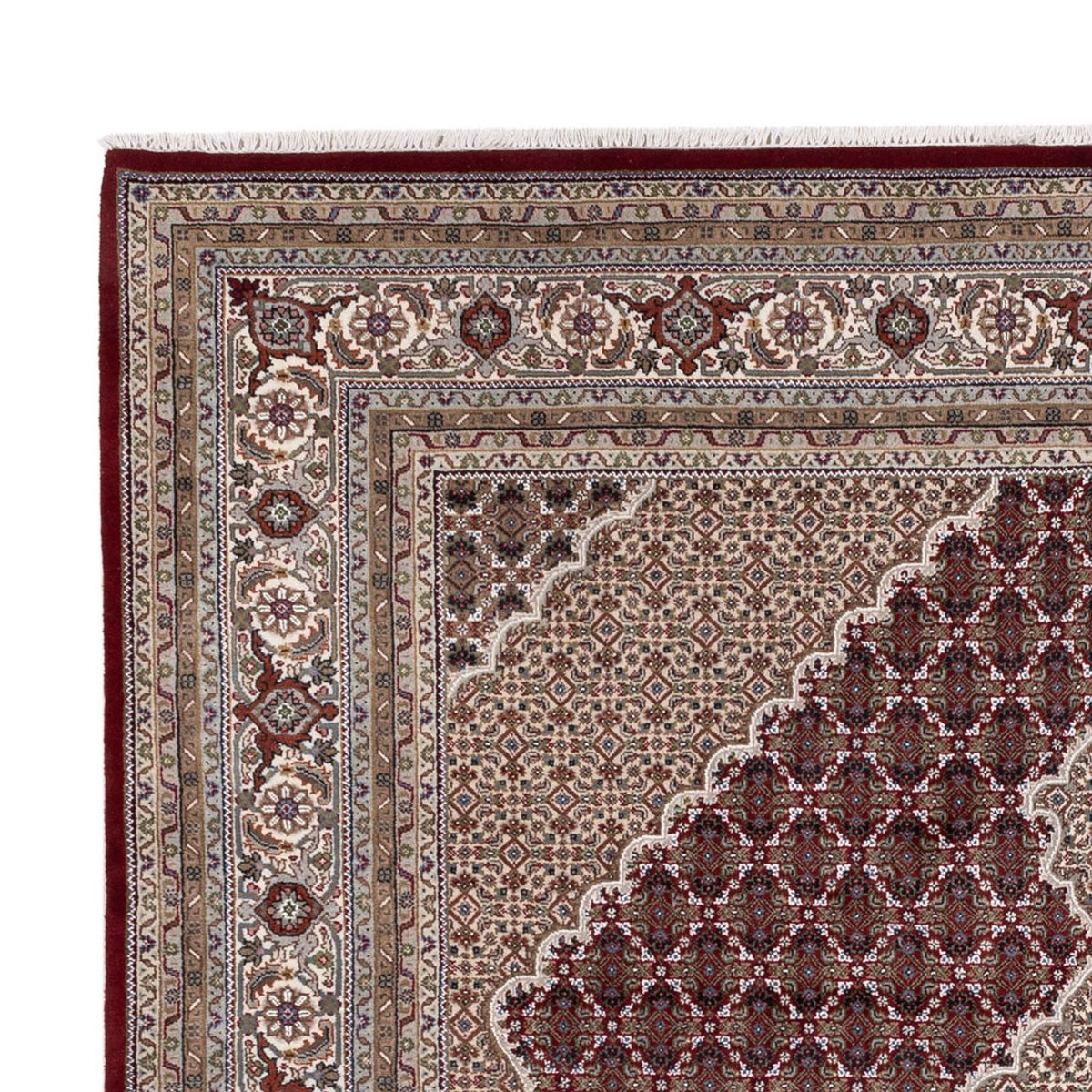 Orientaliska mattor - Tabriz - 306 x 248 cm - mörk beige