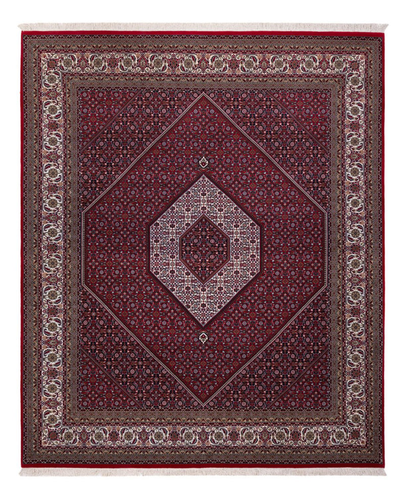 Orientaliska mattor - Bijar - Indus - 305 x 251 cm - mörkröd