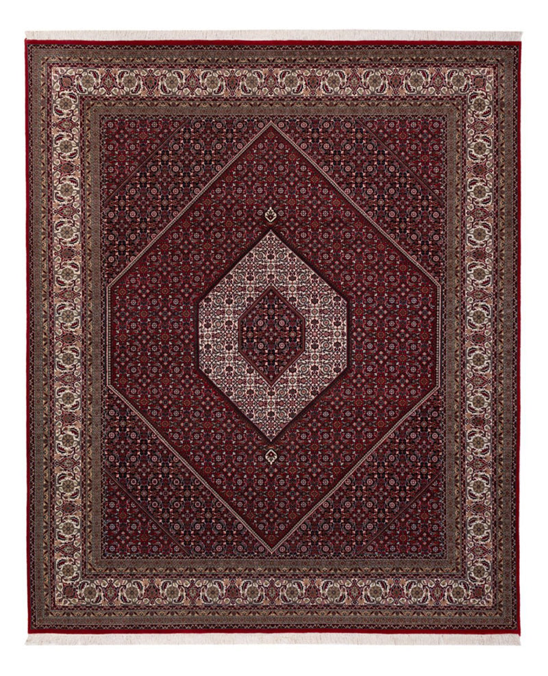 Orientaliska mattor - Bijar - Indus - 304 x 251 cm - mörkröd