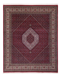 Orientaliska mattor - Bijar - Indus - 300 x 247 cm - mörkröd