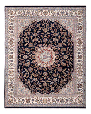 Orientalisk matta - Nain - Indus - 309 x 251 cm - mörkblå
