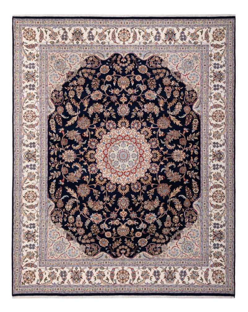 Orientalisk matta - Nain - Indus - 309 x 251 cm - mörkblå