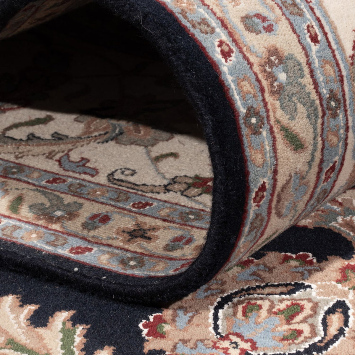 Orientalisk matta - Nain - Indus - 309 x 251 cm - mörkblå