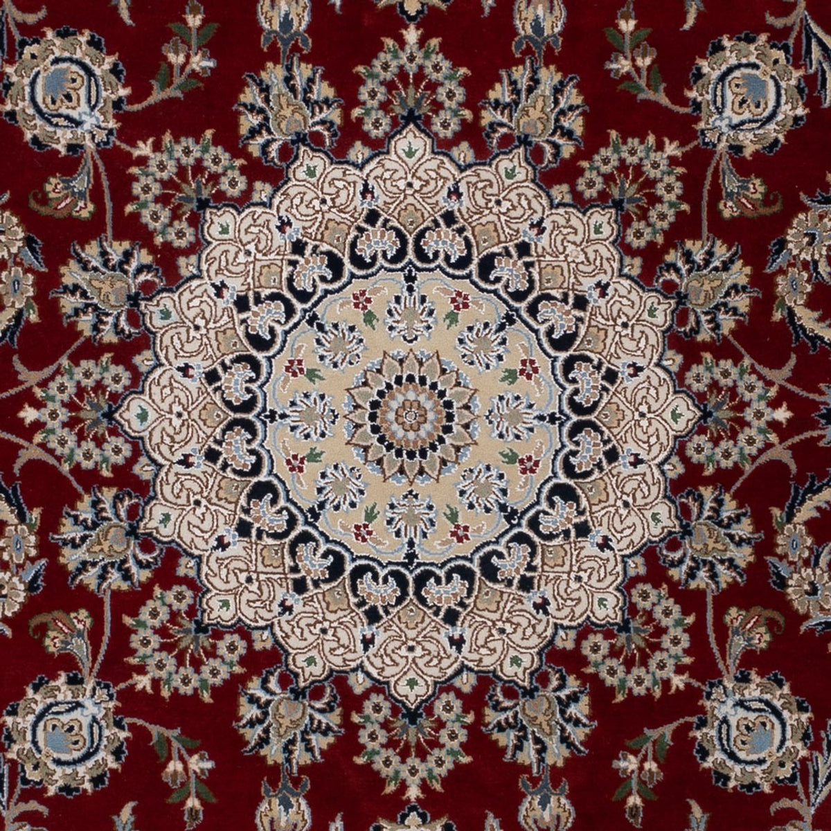 Orientalisk matta - Nain - Indus - 303 x 200 cm - mörkröd