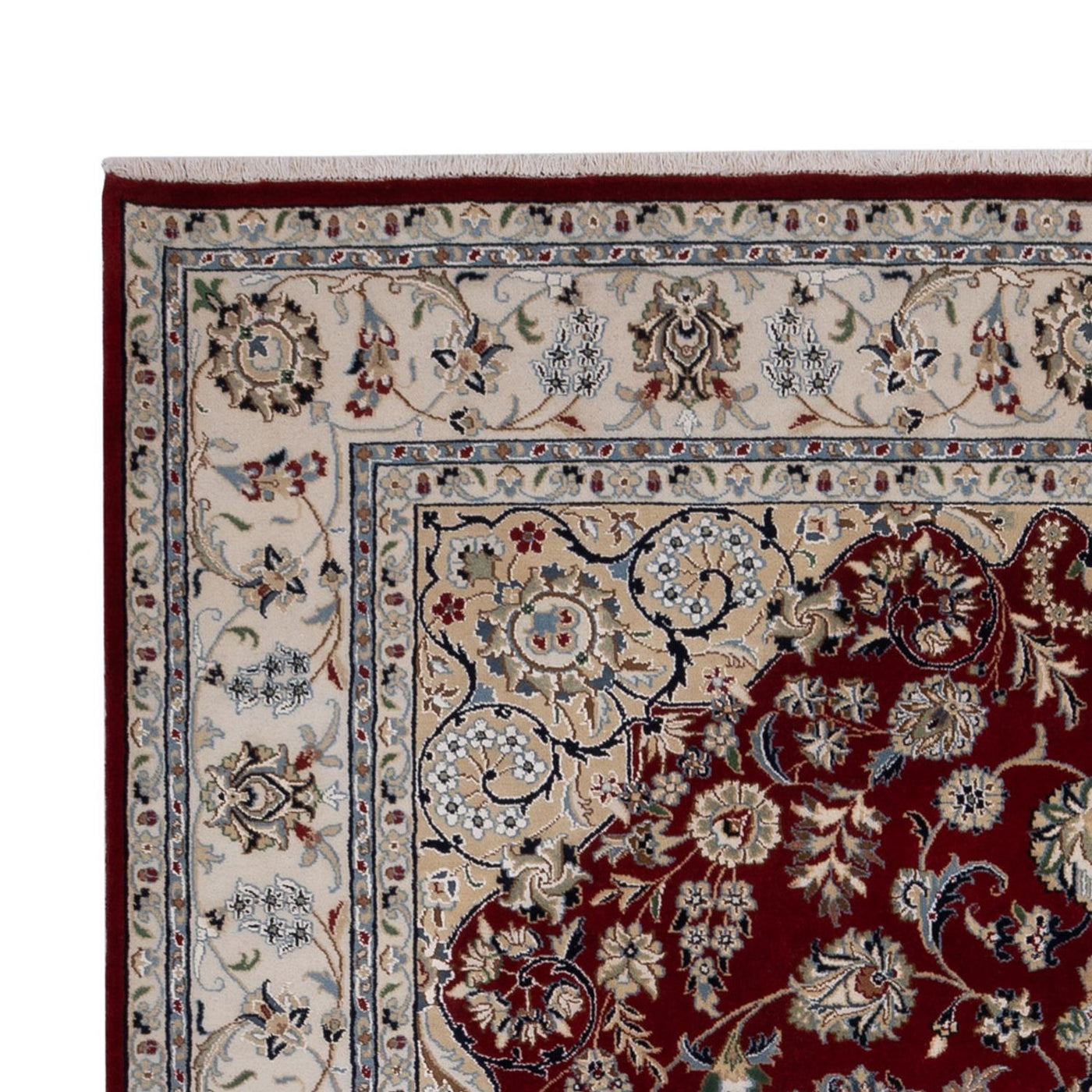 Orientalisk matta - Nain - Indus - 303 x 200 cm - mörkröd