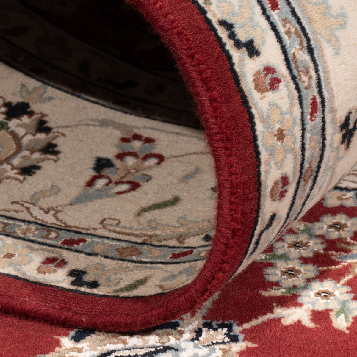 Orientalisk matta - Nain - Indus - 303 x 200 cm - mörkröd