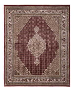 Orientaliska mattor - Tabriz - 303 x 253 cm - mörk beige