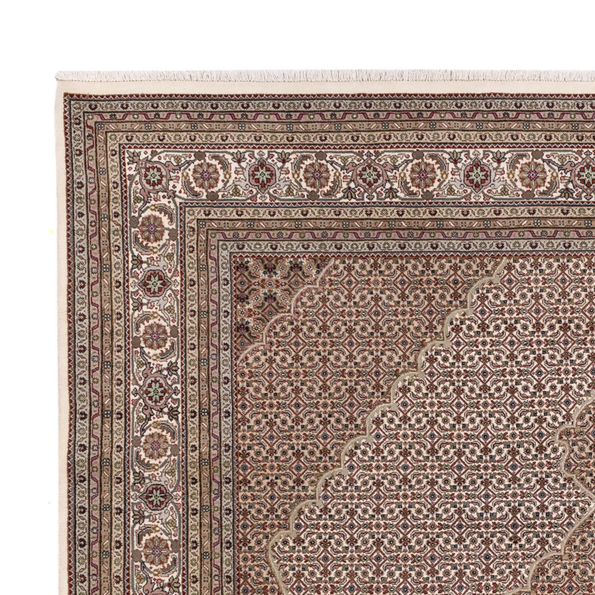 Orientaliska mattor - Tabriz - 304 x 249 cm - mörk beige