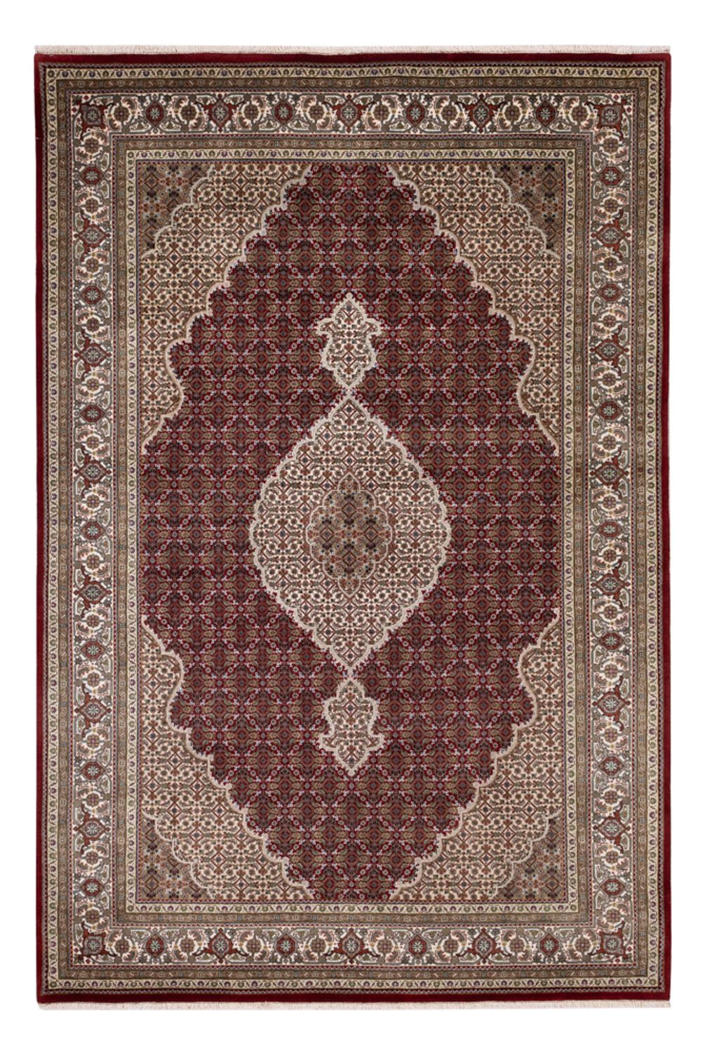 Orientaliska mattor - Tabriz - 275 x 185 cm - mörk beige