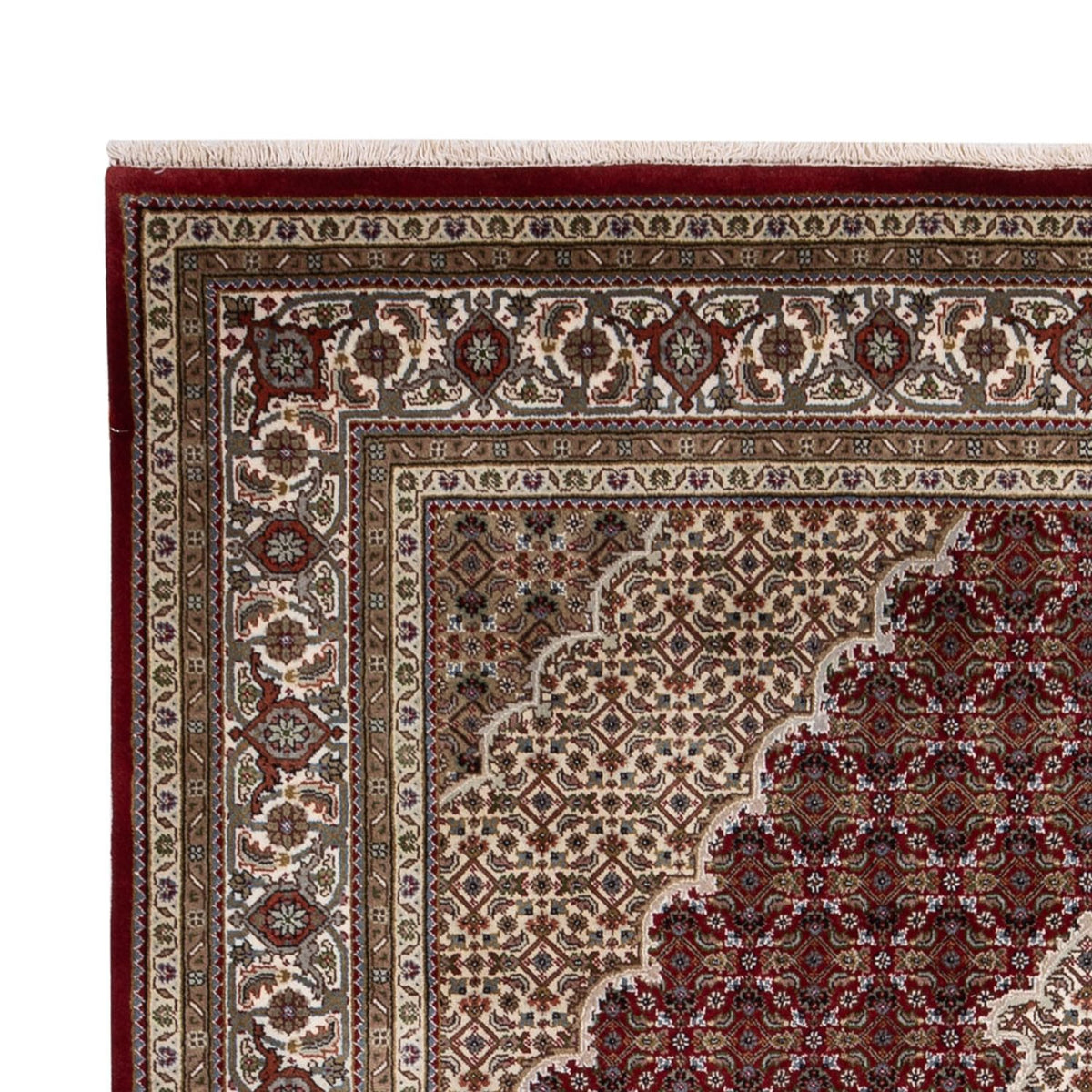 Orientaliska mattor - Tabriz - 275 x 185 cm - mörk beige