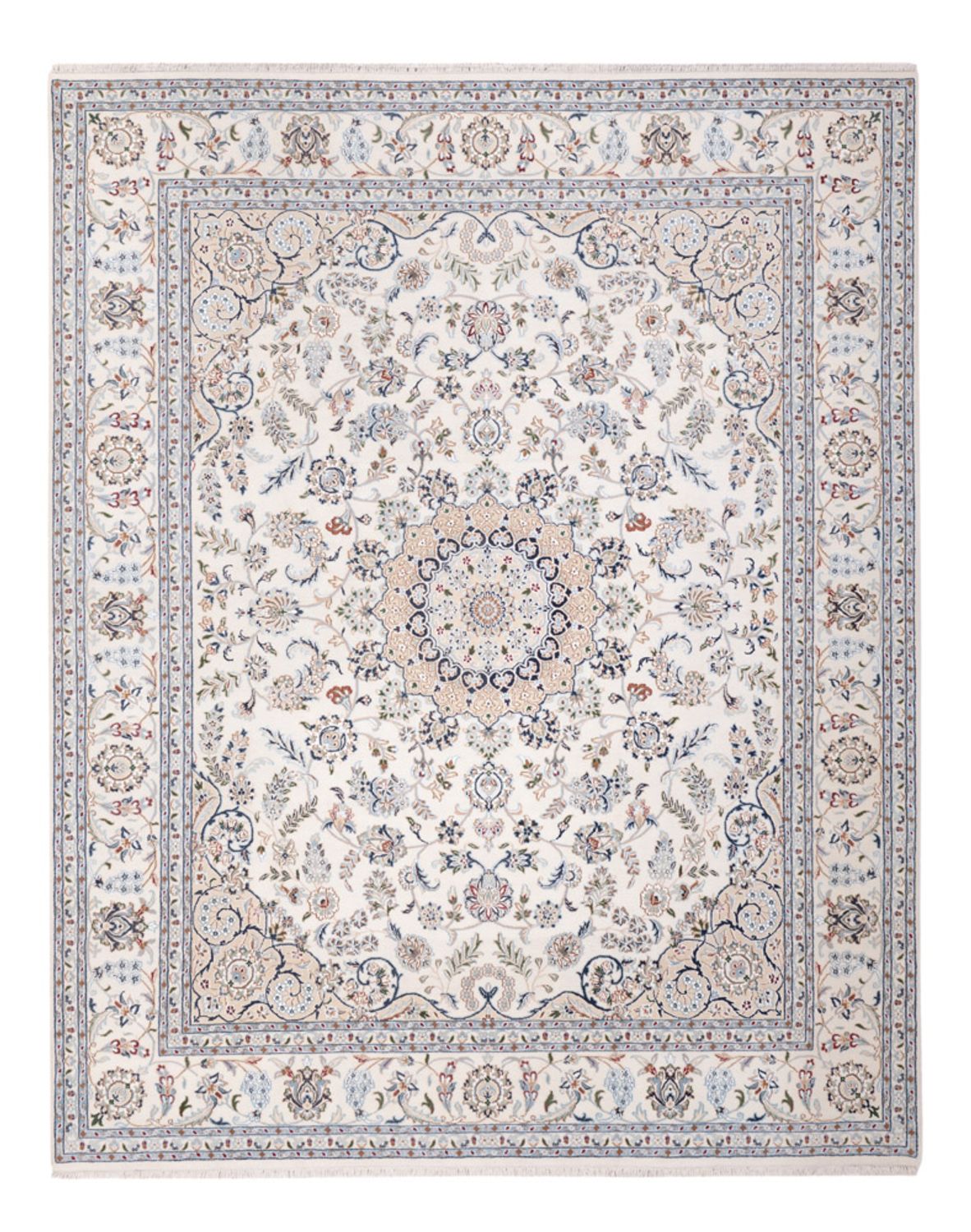 Orientalisk matta - Nain - Indus - 303 x 241 cm - vit