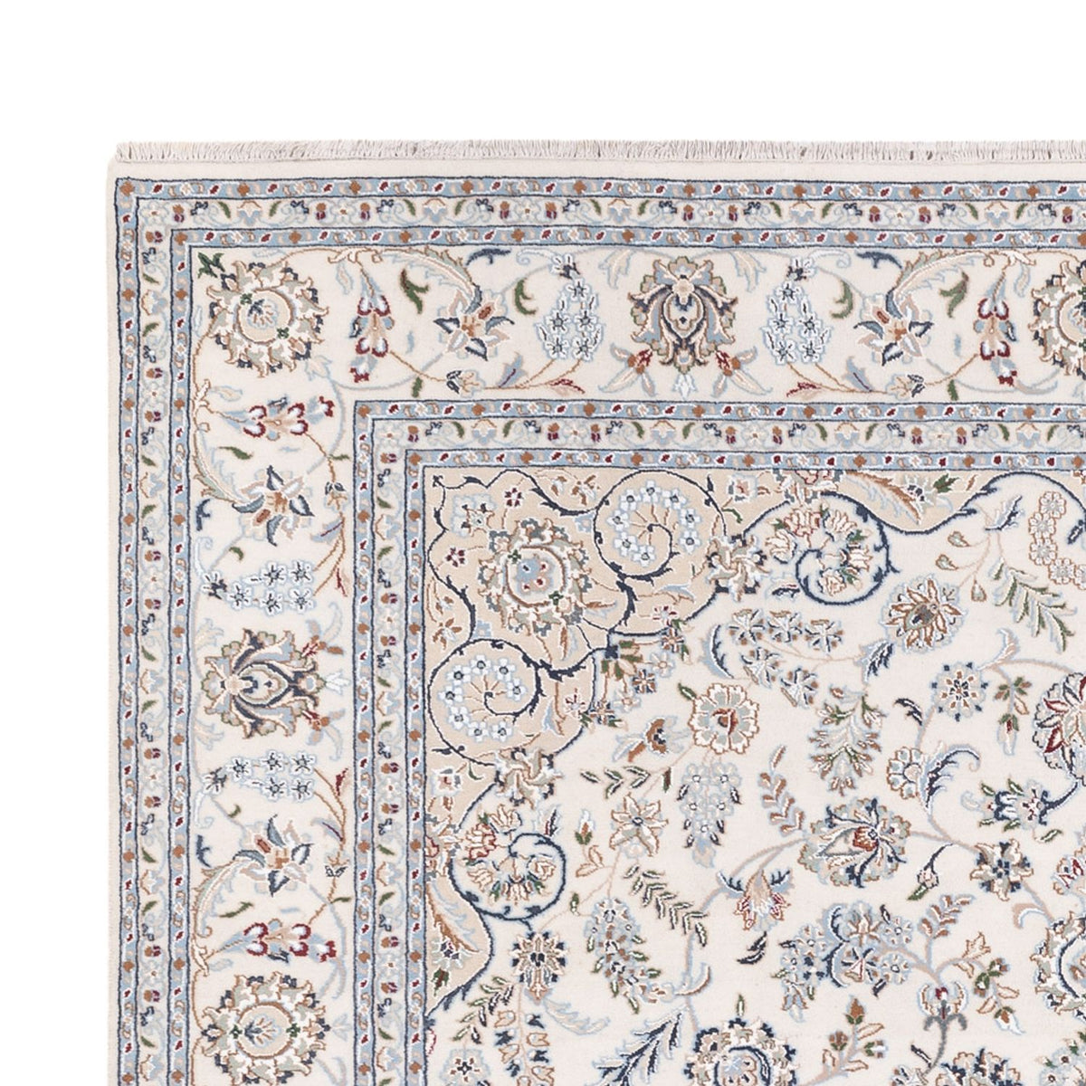 Orientalisk matta - Nain - Indus - 303 x 241 cm - vit