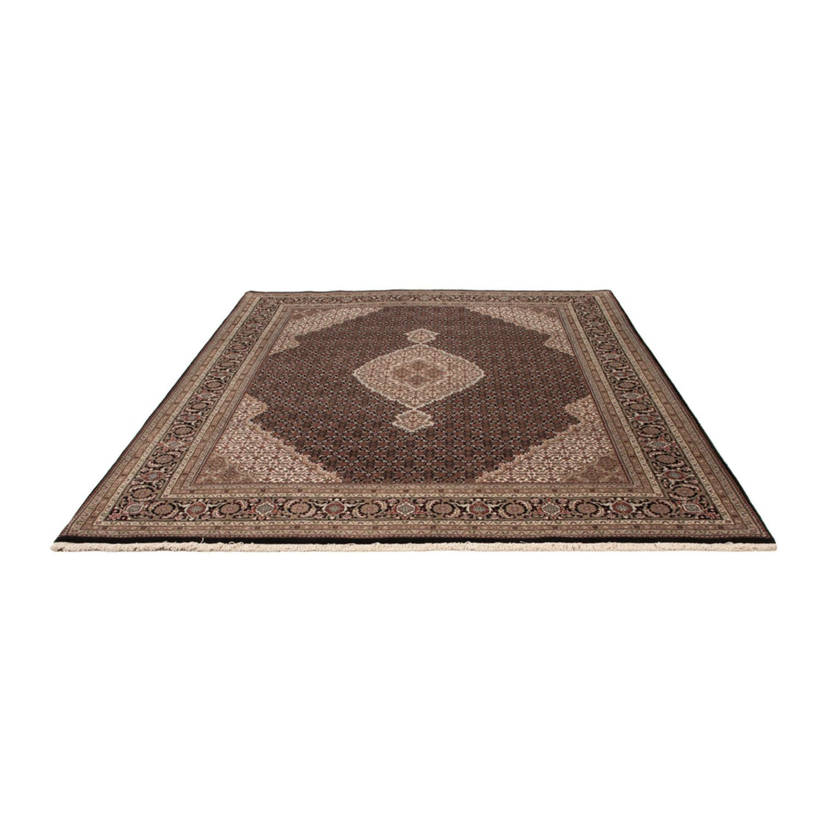 Orientaliska mattor - Tabriz - 259 x 203 cm - mörk beige
