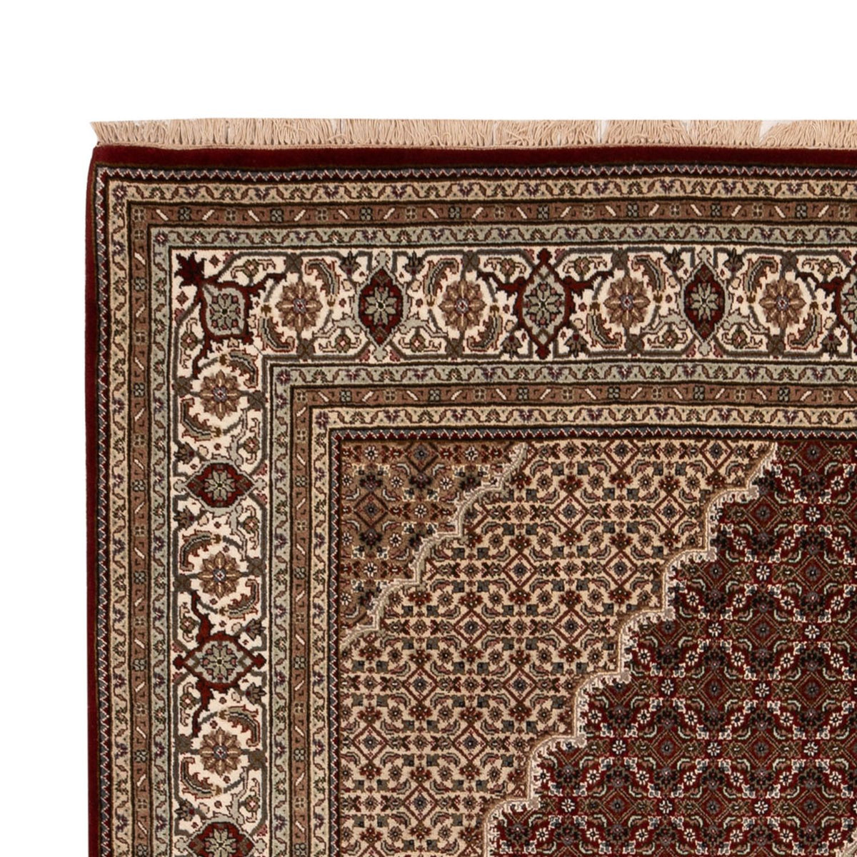 Orientaliska mattor - Tabriz - 300 x 197 cm - mörk beige