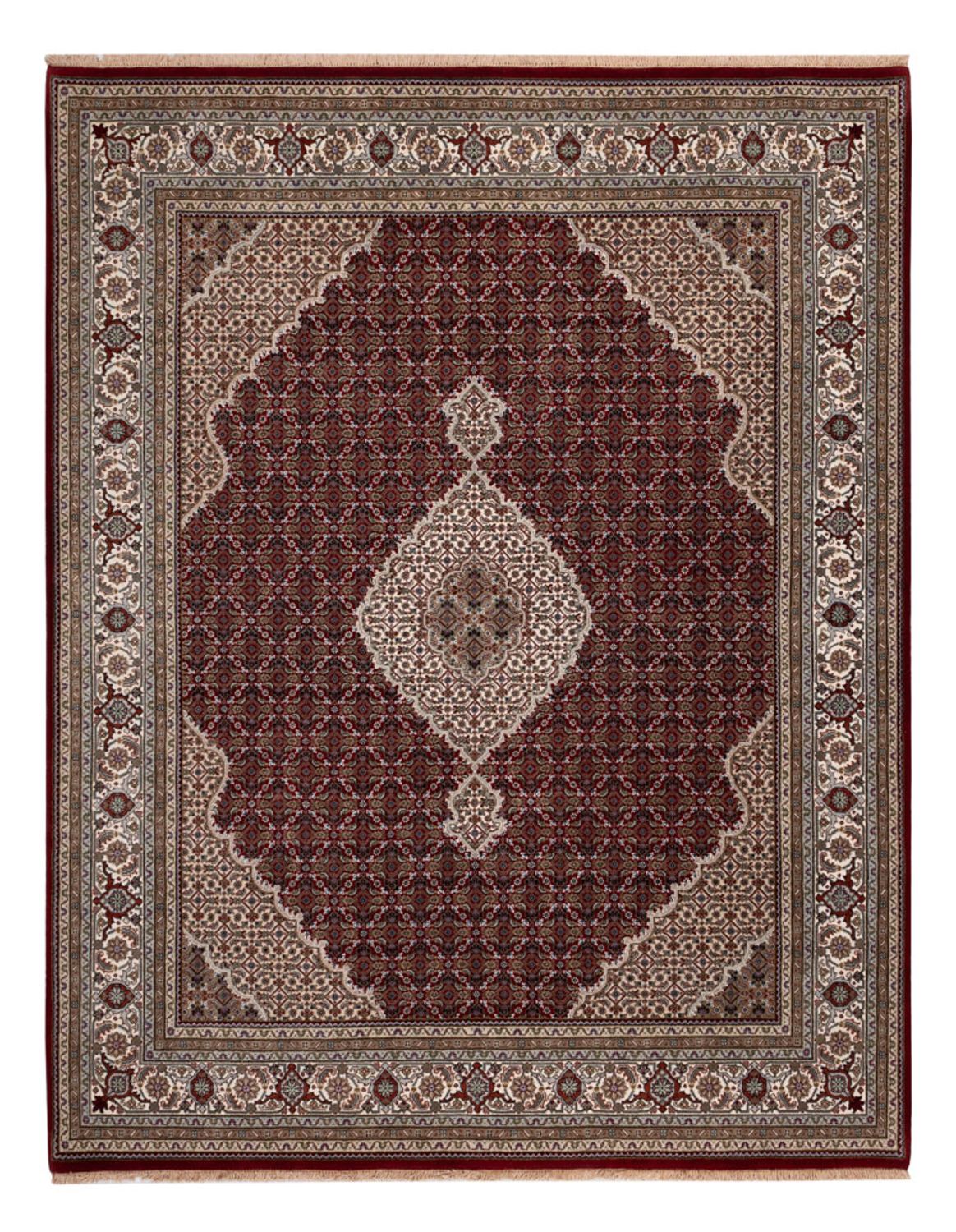 Orientaliska mattor - Tabriz - 257 x 202 cm - mörk beige