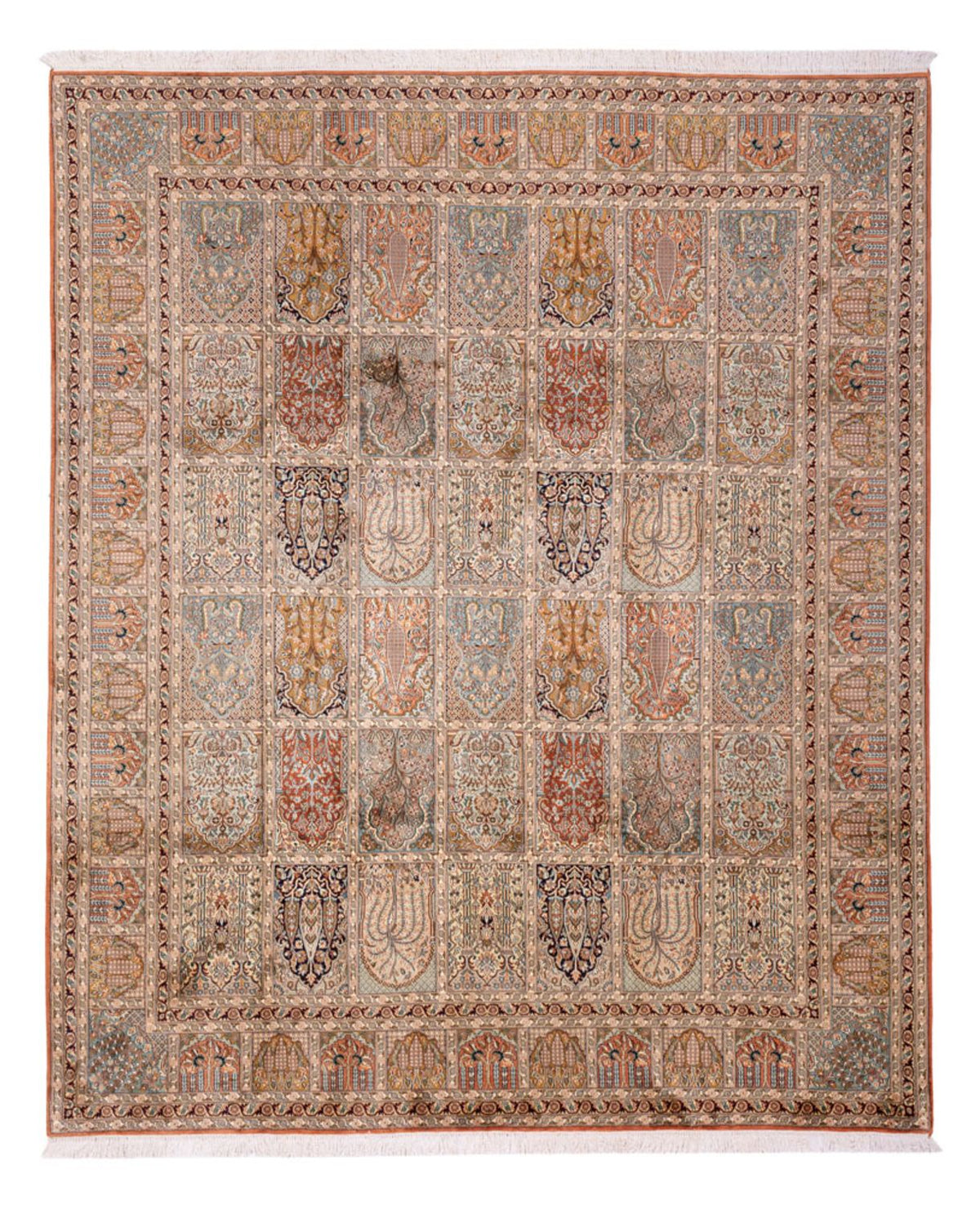 Sidenmatta - Kashmir Silk - 307 x 250 cm - flerfärgad