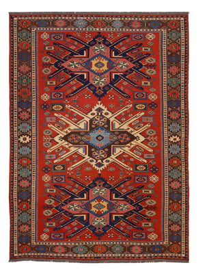 Kelim Carpet - orientalisk matta - Soumak - 282 x 198 cm - röd