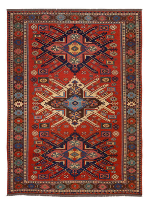 Kelim Carpet - orientalisk matta - Soumak - 282 x 198 cm - röd