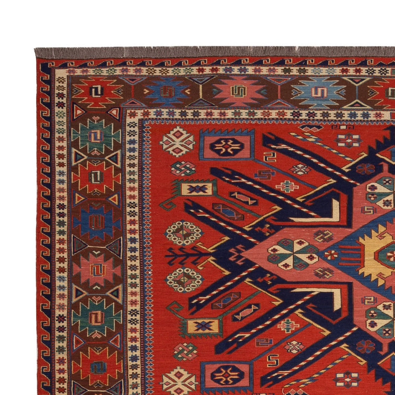 Kelim Carpet - orientalisk matta - Soumak - 282 x 198 cm - röd