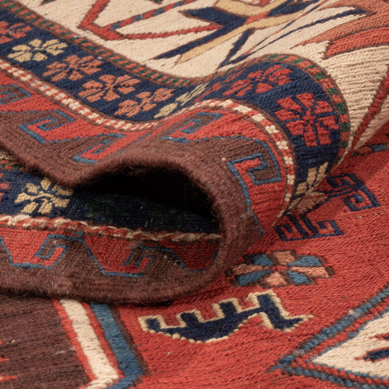 Kelim Carpet - orientalisk matta - Soumak - 282 x 198 cm - röd