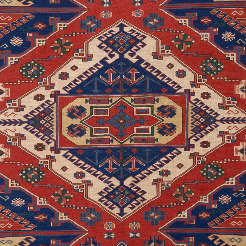 Kelim Carpet - orientalisk matta - Soumak - 320 x 212 cm - röd