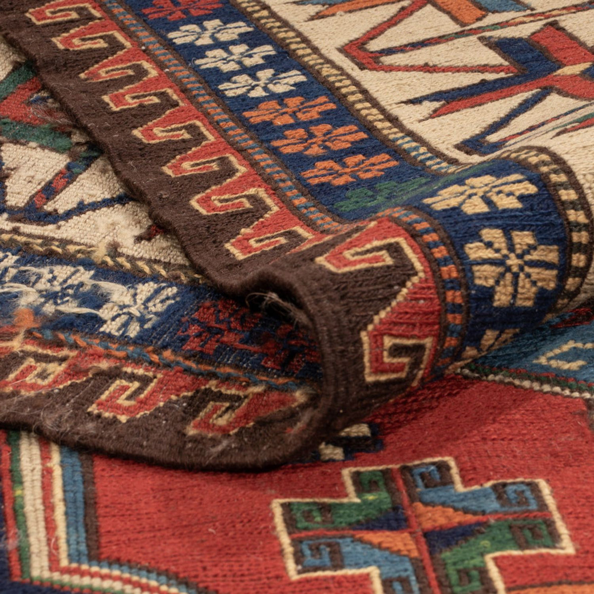 Kelim Carpet - orientalisk matta - Soumak - 281 x 203 cm - röd