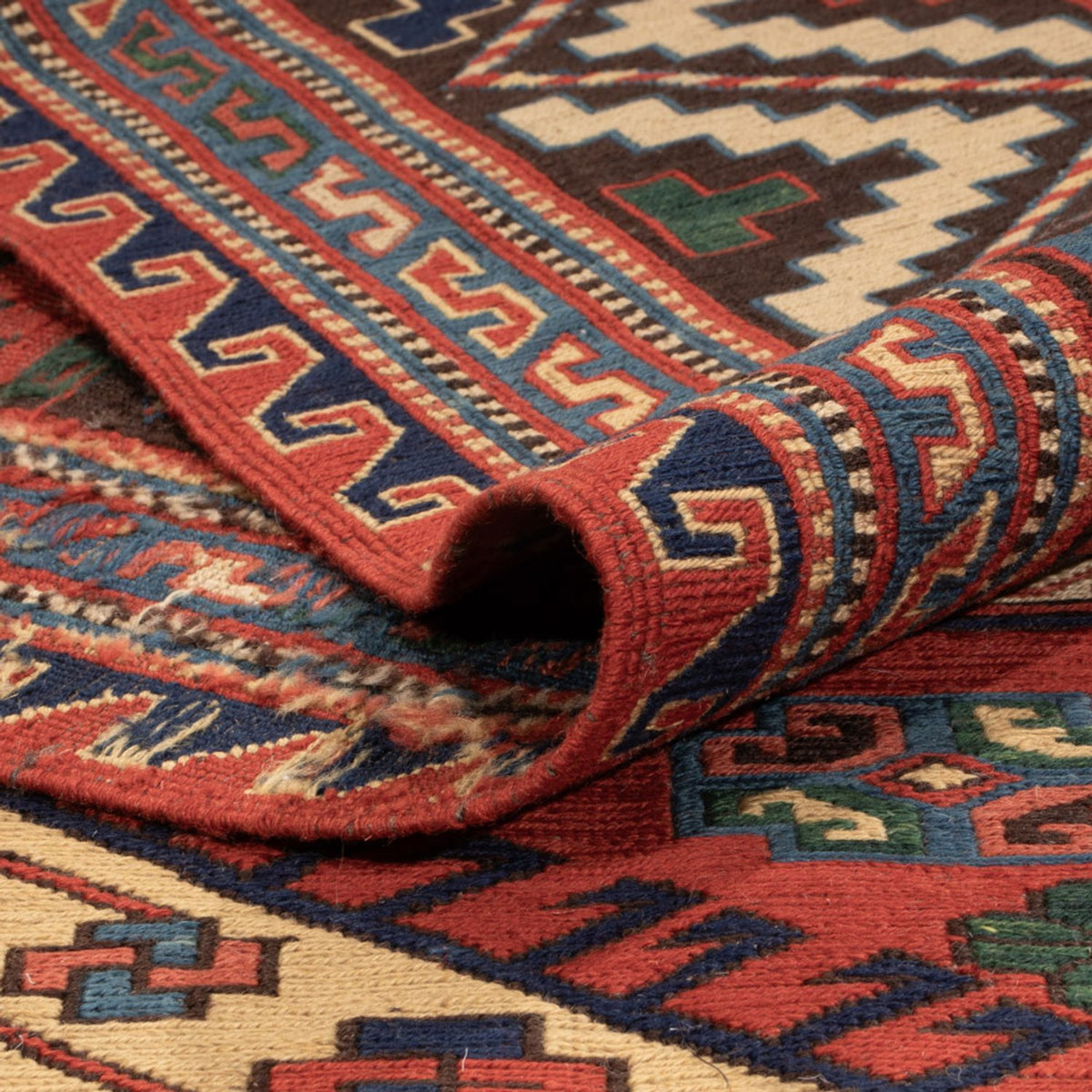Kelim Carpet - orientalisk matta - Soumak - 276 x 205 cm - röd
