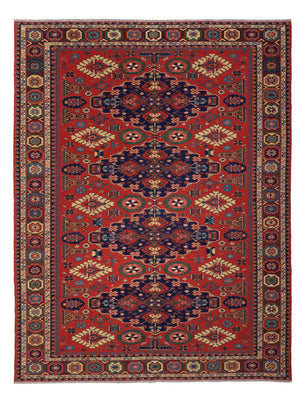 Kelim Carpet - orientalisk matta - Soumak - 318 x 241 cm - röd