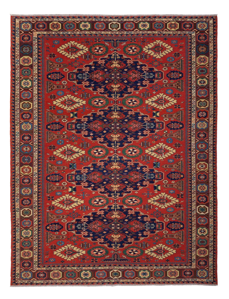 Kelim Carpet - orientalisk matta - Soumak - 318 x 241 cm - röd