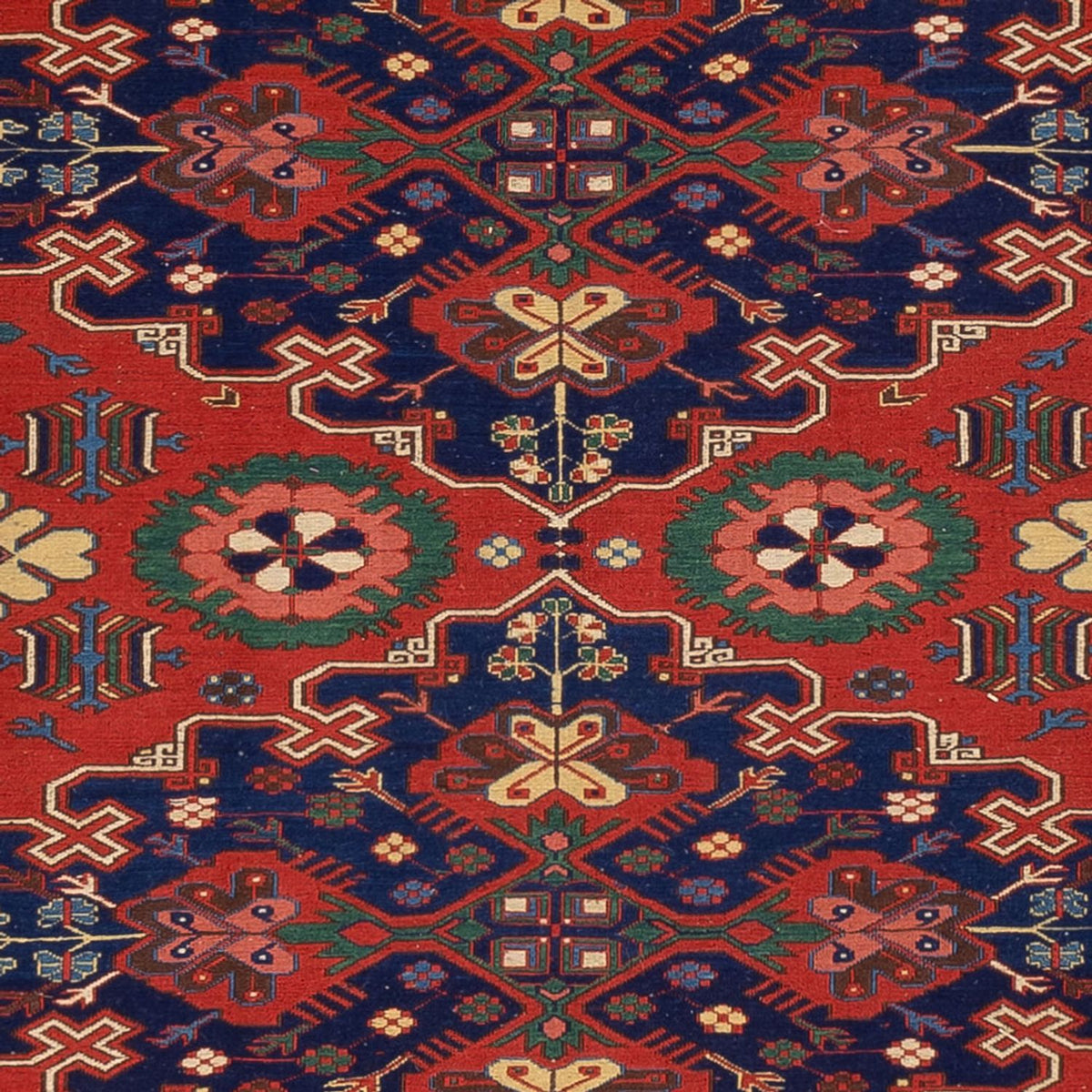 Kelim Carpet - orientalisk matta - Soumak - 318 x 241 cm - röd