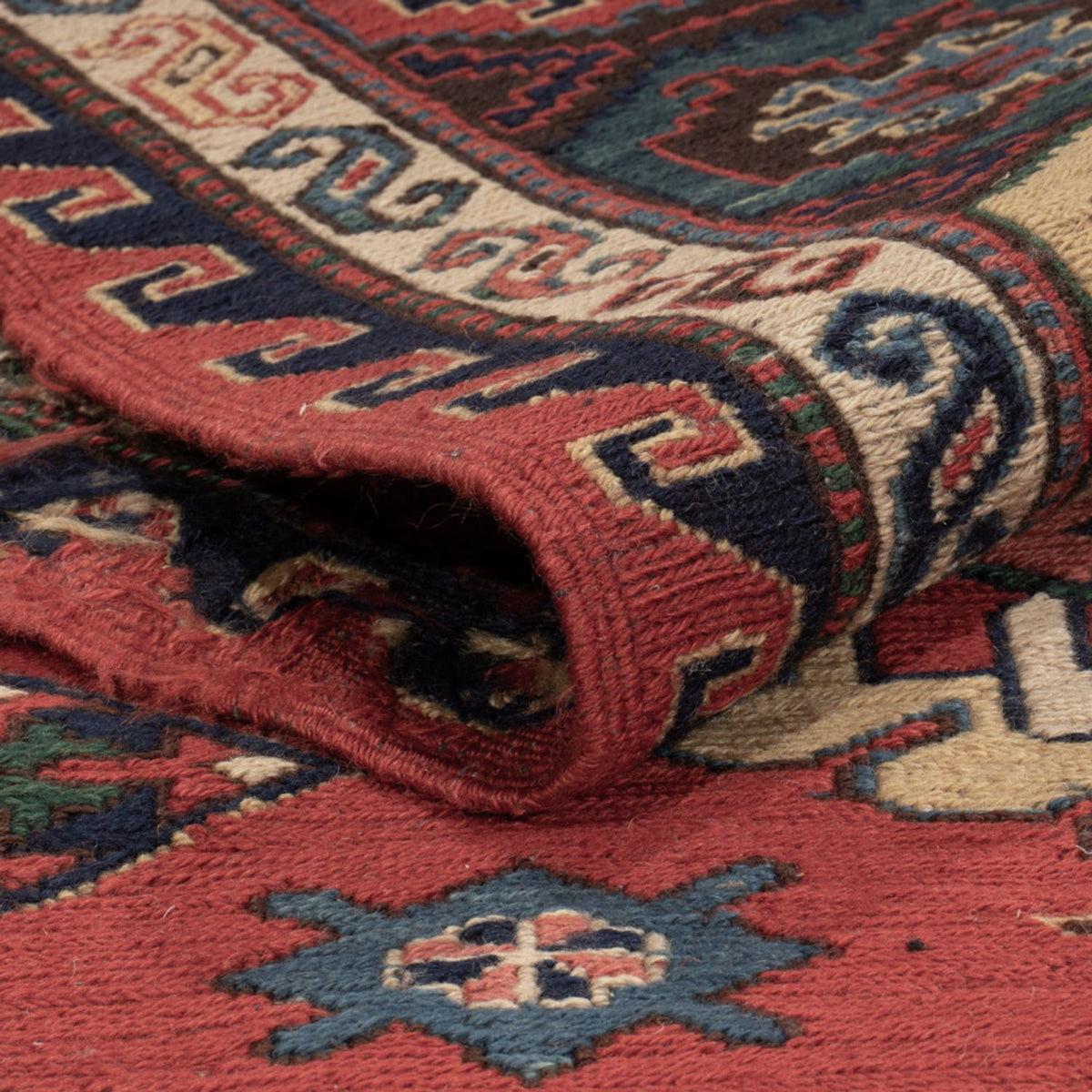 Kelim Carpet - orientalisk matta - Soumak - 318 x 241 cm - röd