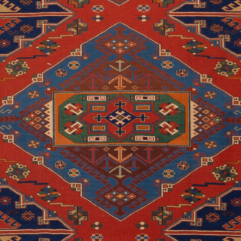 Kelim Carpet - orientalisk matta - Soumak - 294 x 204 cm - röd