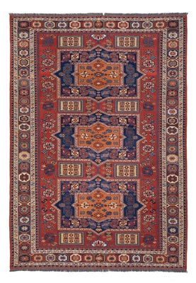 Kelim Carpet - orientalisk matta - Soumak - 323 x 236 cm - röd