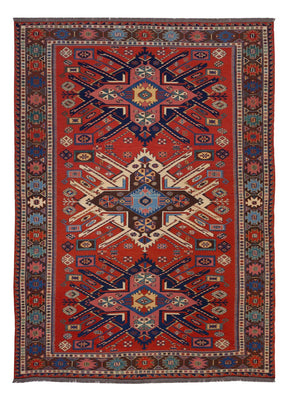Kelim Carpet - orientalisk matta - Soumak - 292 x 218 cm - röd