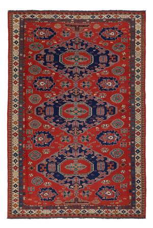 Kelim Carpet - orientalisk matta - Soumak - 263 x 178 cm - röd