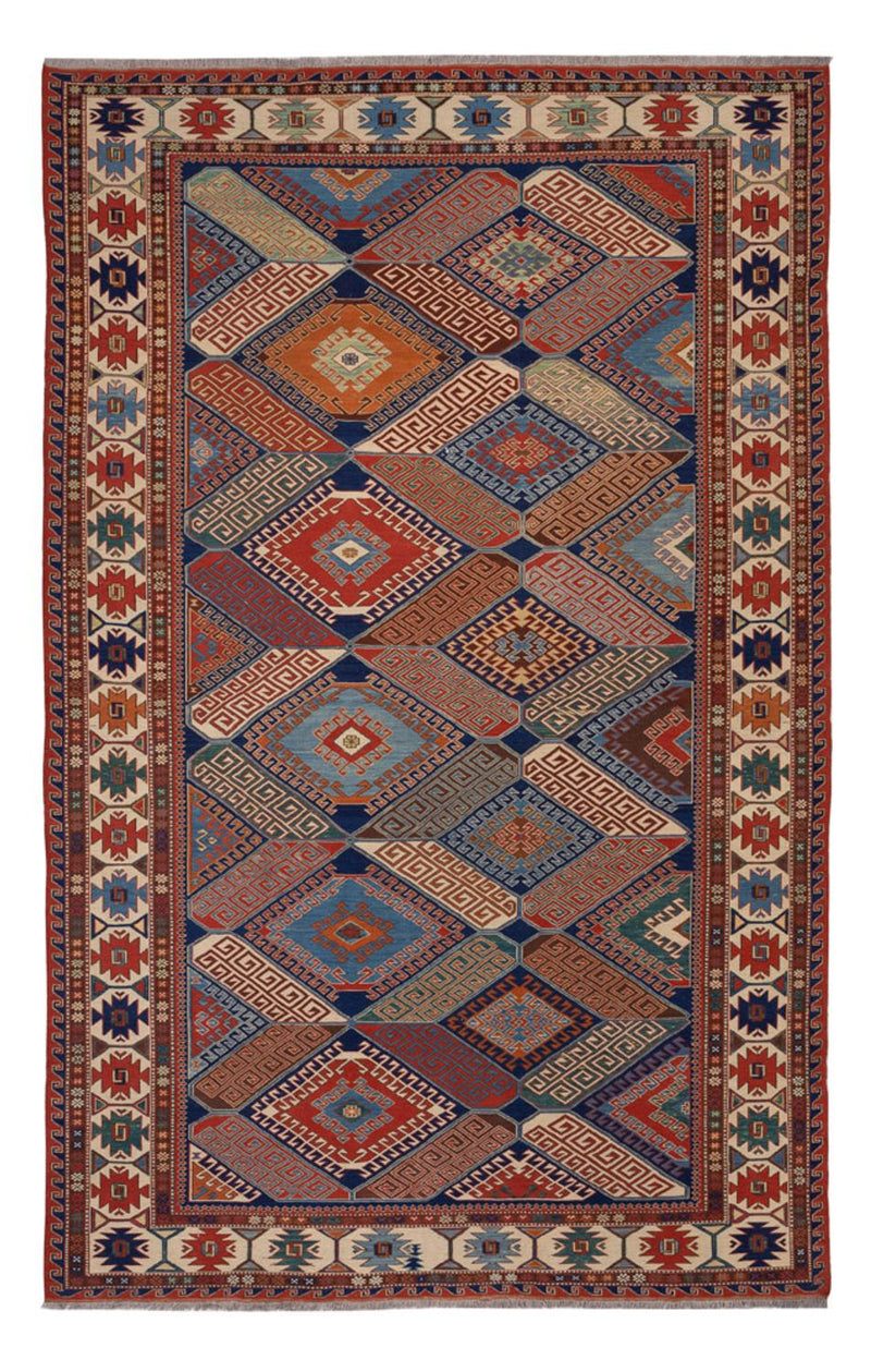 Kelim Carpet - orientalisk matta - Soumak - 291 x 189 cm - flerfärgad