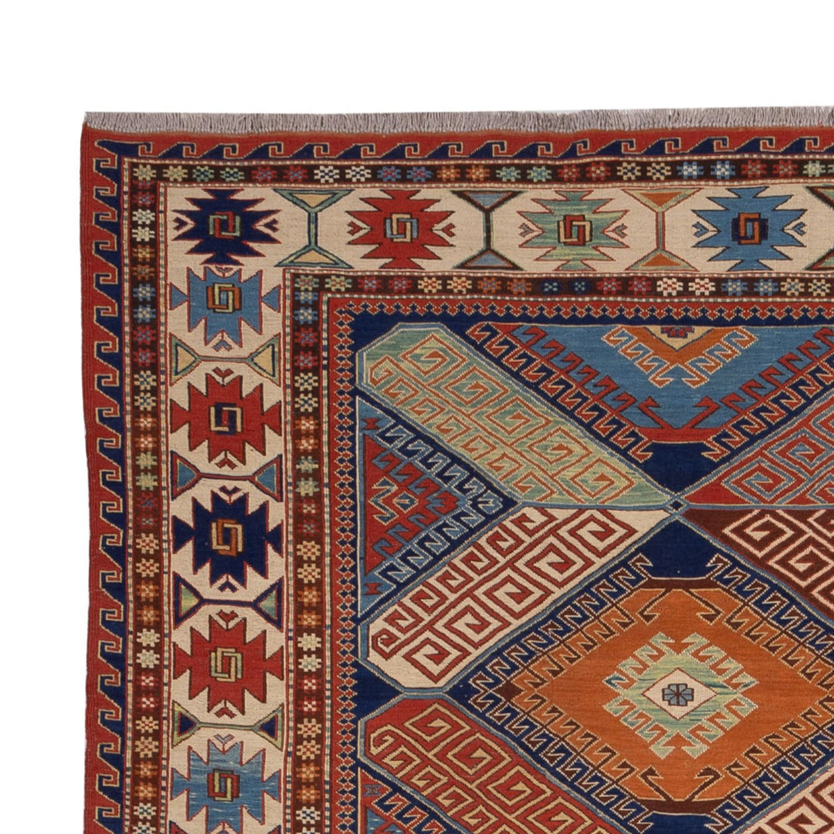 Kelim Carpet - orientalisk matta - Soumak - 291 x 189 cm - flerfärgad