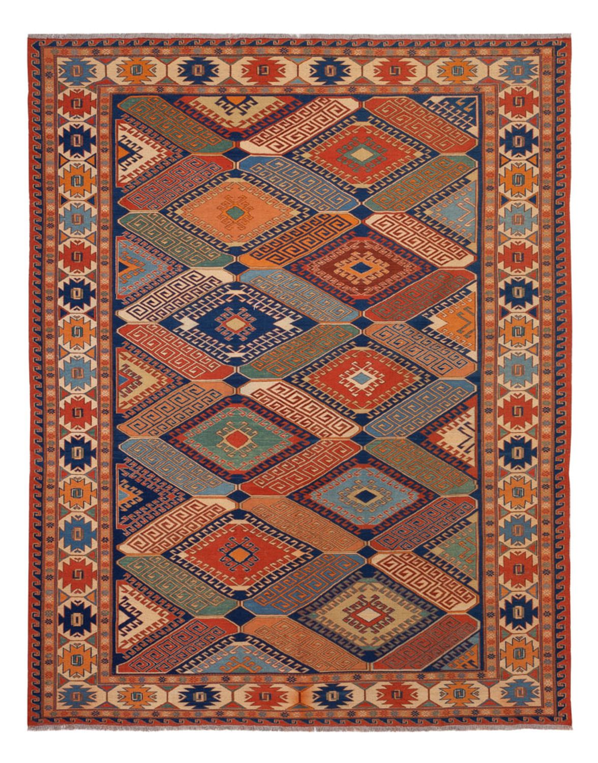 Kelim Carpet - orientalisk matta - Soumak - 272 x 205 cm - flerfärgad