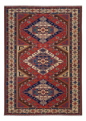 Kelim Carpet - orientalisk matta - Soumak - 282 x 204 cm - röd