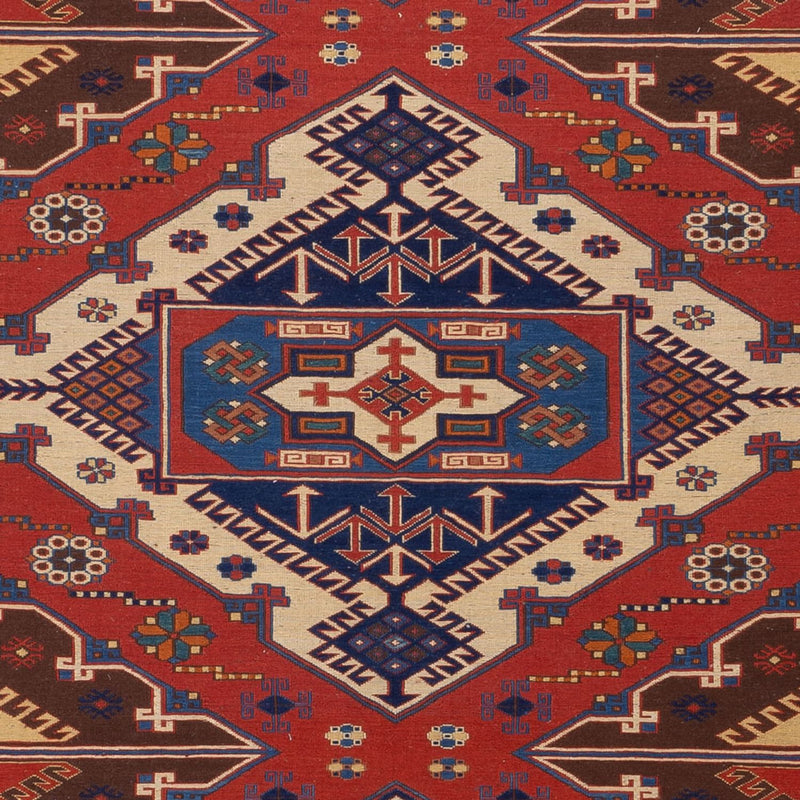 Kelim Carpet - orientalisk matta - Soumak - 282 x 204 cm - röd