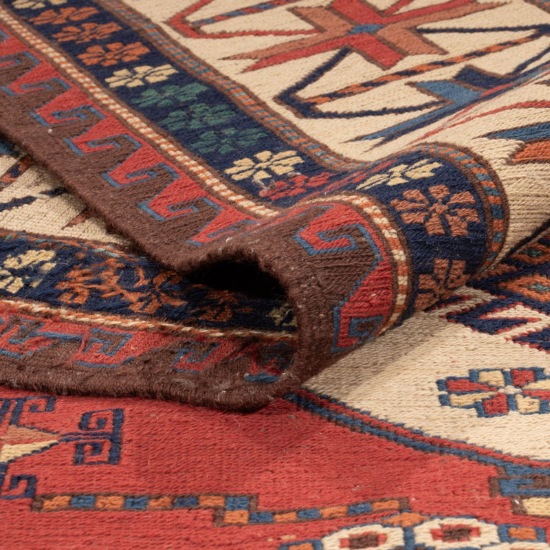 Kelim Carpet - orientalisk matta - Soumak - 282 x 204 cm - röd