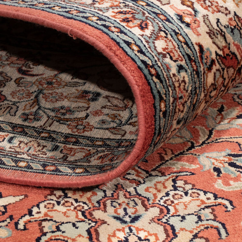 Sidenmatta - Kashmir Silk - 268 x 184 cm - ljusröd