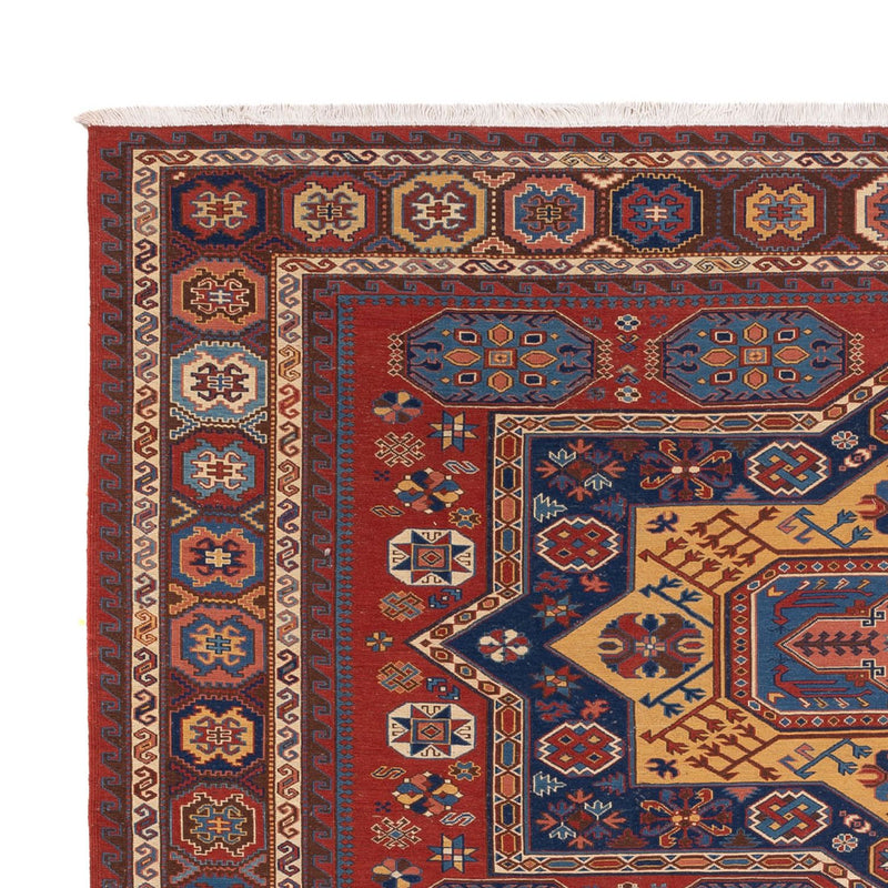Kelim Carpet - orientalisk matta - Soumak - 329 x 256 cm - röd
