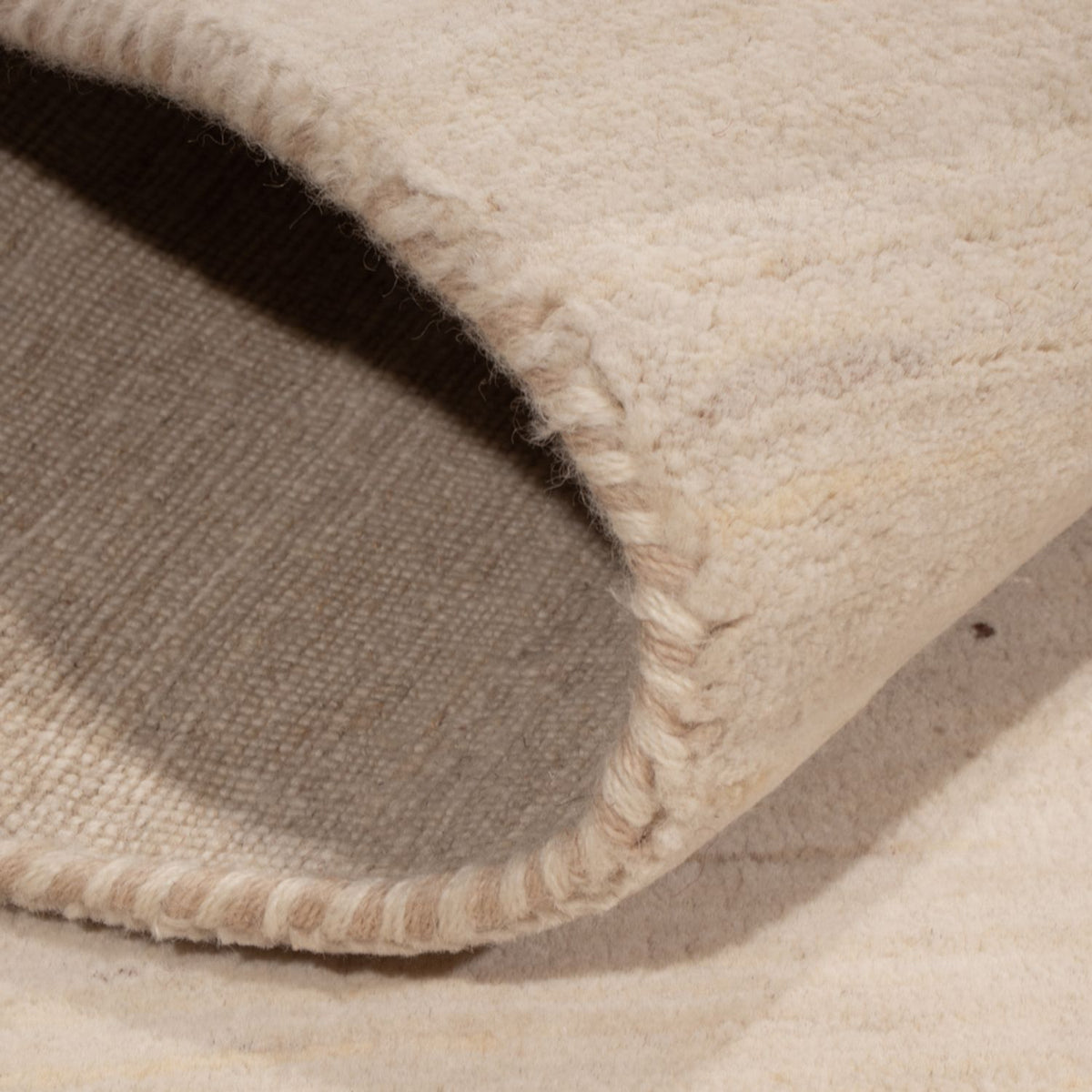 Gabbeh-mattan - Loribaft Indus - 145 x 106 cm - grädde